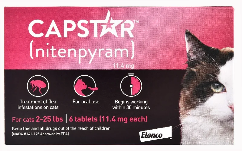 Capstar Flea Tablet for Cats, 6 Count