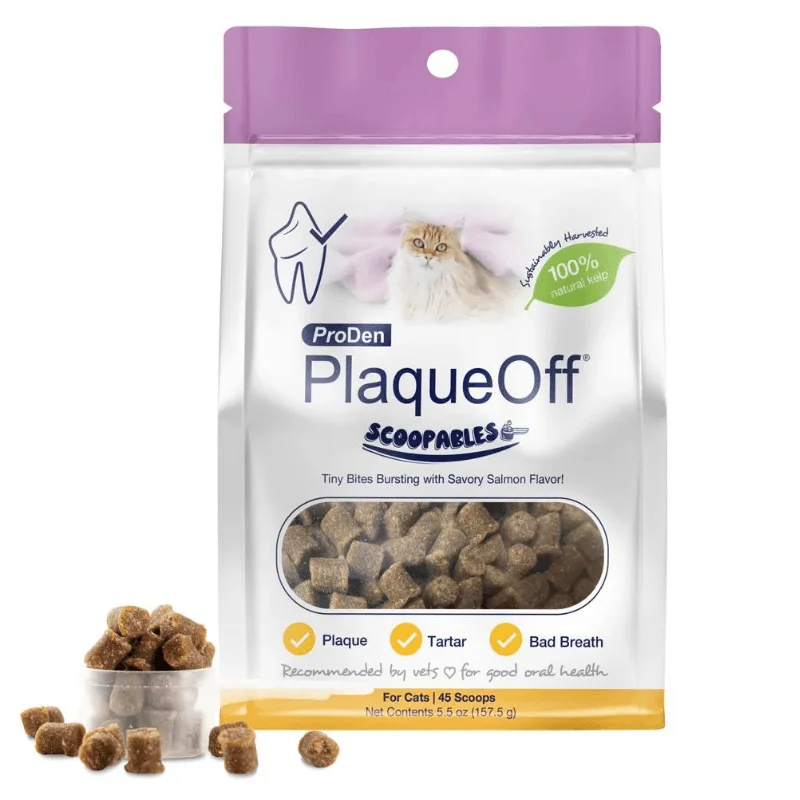 Cat Dental Care - SCOOPABLES - PlaqueOff Soft Chews - 45 scoops