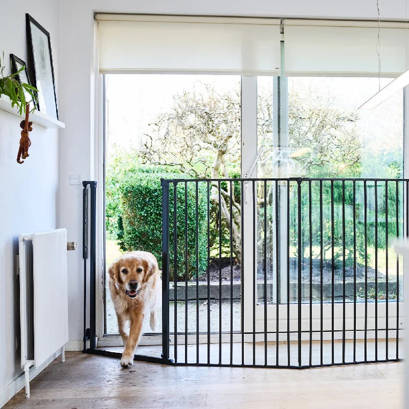 DogSpace Rocky Extra Tall Room Divider Pet Gate Black