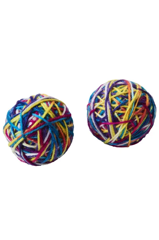 Spot Sew Much Fun Yarn Ball 2.5" Cat Toy, 2 Pack