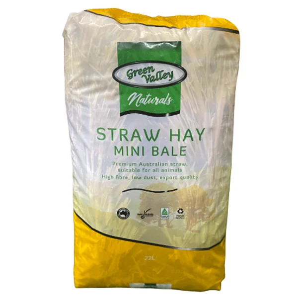 Green Valley Naturals Straw Hay Mini Bale 22L