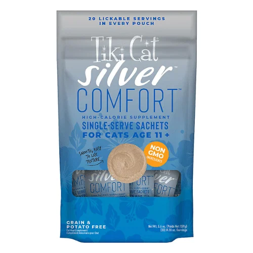 High Calorie Supplement For Cats Age 11+, SILVER COMFORT - Chicken & Chicken Liver Recipe - 0.28 oz sachet, pack of 12