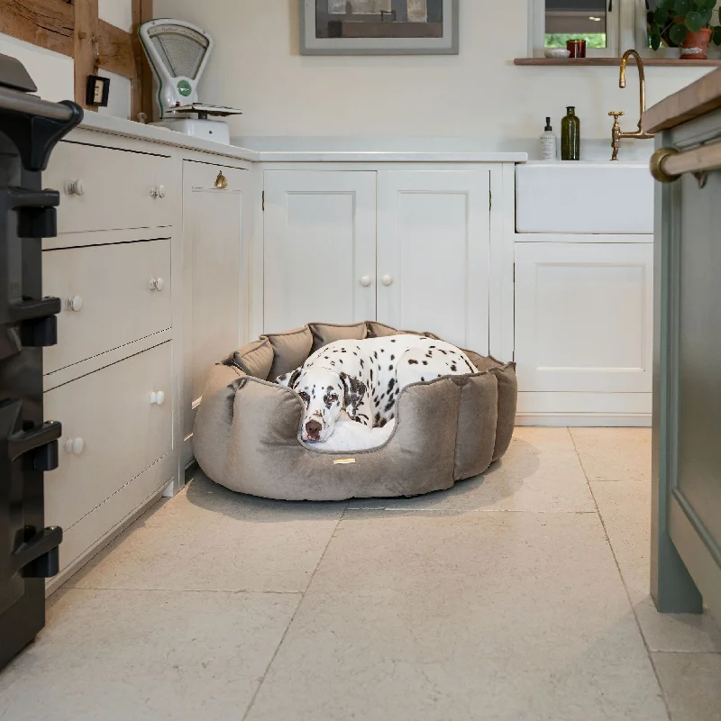 High Wall Bed in Clay Velvet by Lords & Labradors