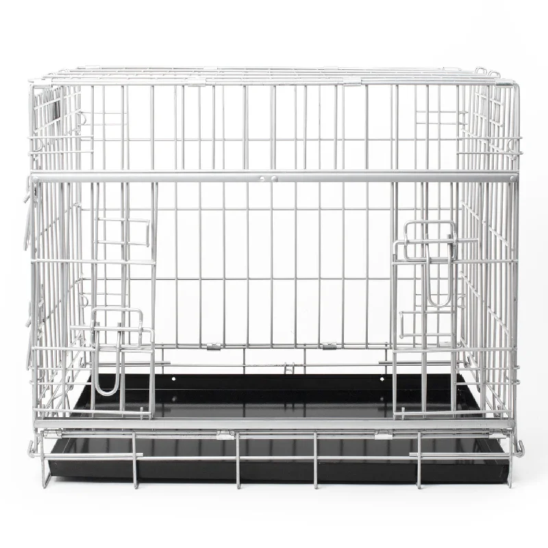 Imperfect Sliding Door Dog Crate in Grey by Lords & Labradors