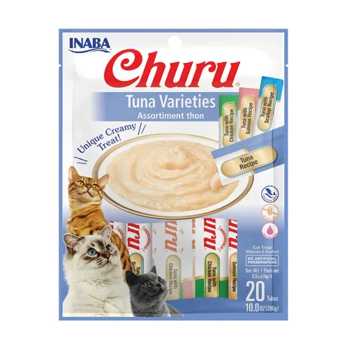 Inaba Churu Puree Tuna Variety Pack Cat Treats 14g x 20***