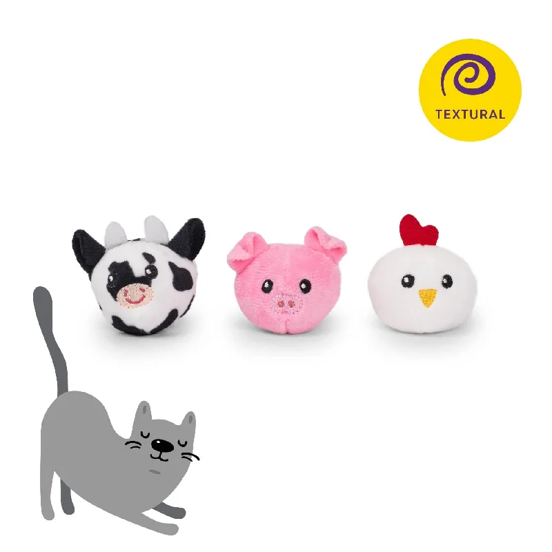 Kazoo Cat Toy Farm Friends Assorted Styles