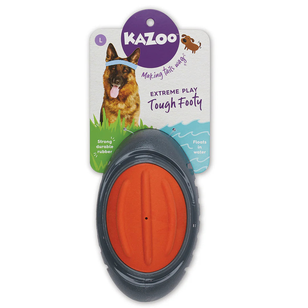 Kazoo Extreme Play Tough Footy Dog Toy Large