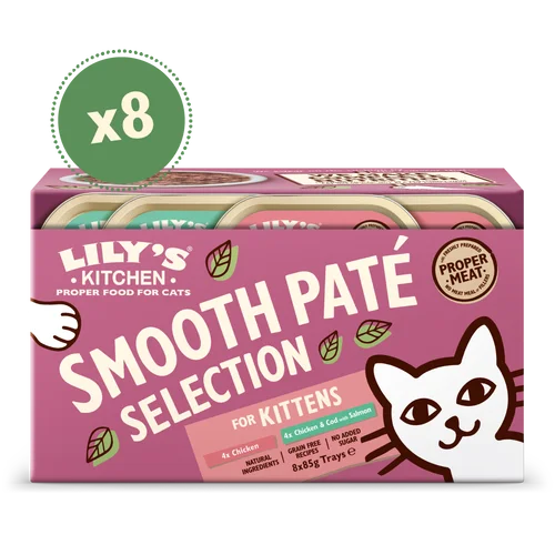 Lily's Kitchen Smooth Paté Selection Multipack for Kittens (8x85g)