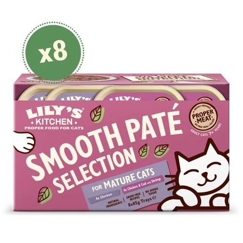 Lily's Kitchen Smooth Paté Selection Multipack for Mature Cats (8x85g)