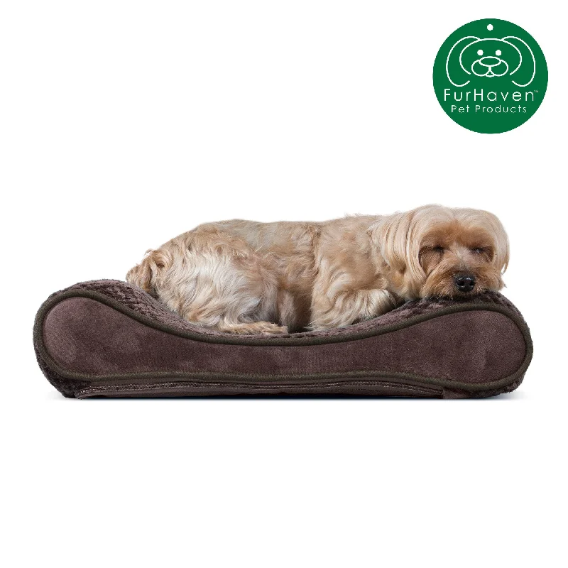 Minky Plush & Velvet Luxe Lounger Pet Bed