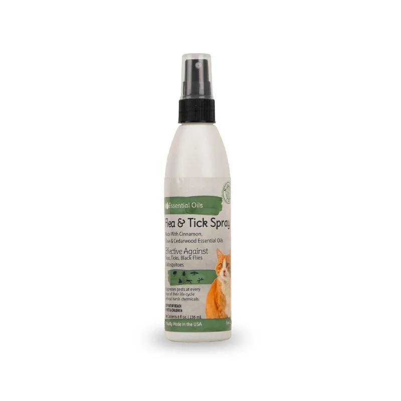 Natural Flea Spray for Cats, 8 oz