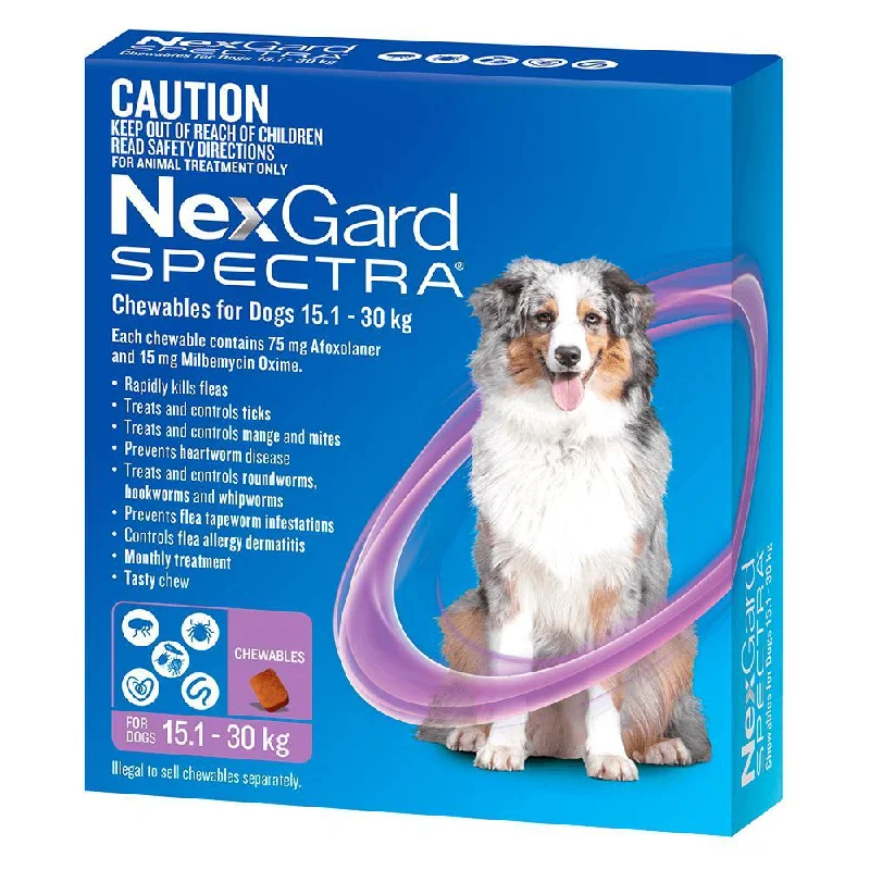 Nexgard Spectra Dog 15.1-30kg Purple 6 Pack