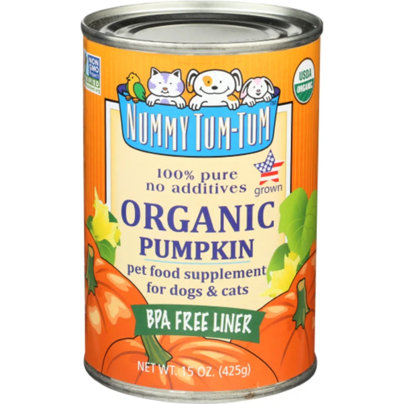 Nummy Tum Tum Pet Food Supplement for Dogs and Cats, Organic Pumpkin