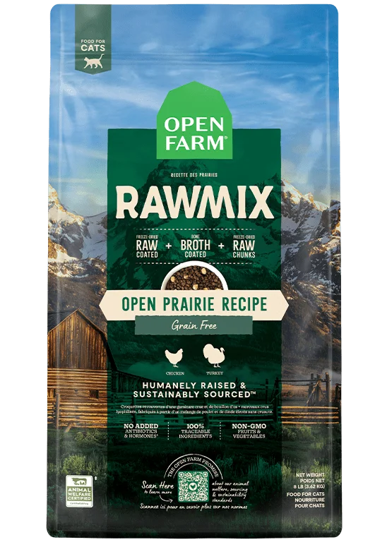 Open Farm Grain-Free RawMix Open Prairie Recipe Cat Food