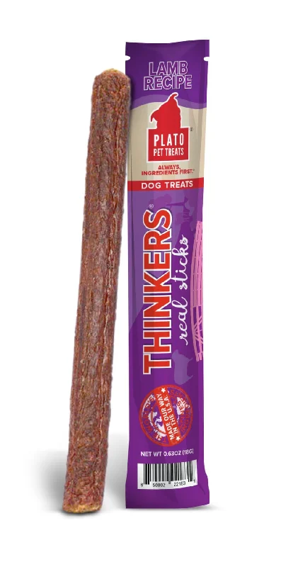 Plato Thinkers Lamb Meat Single Stick Treats for Dogs