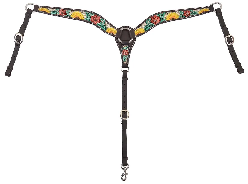 Circle Y Rising Sunflower Breast Collar