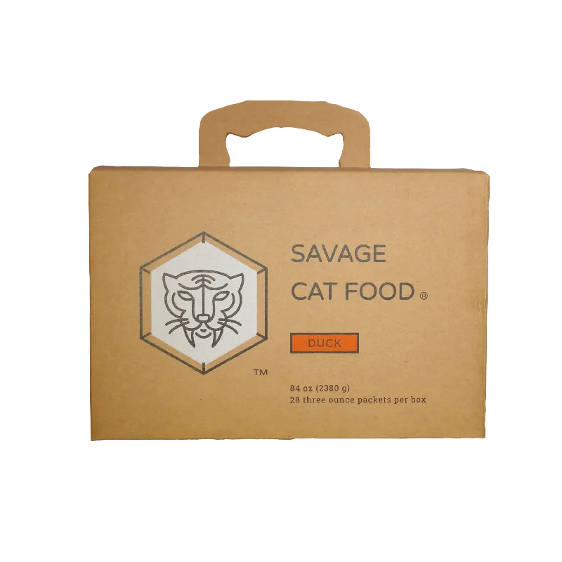 Savage Cat Raw Frozen Duck Box Small & Large