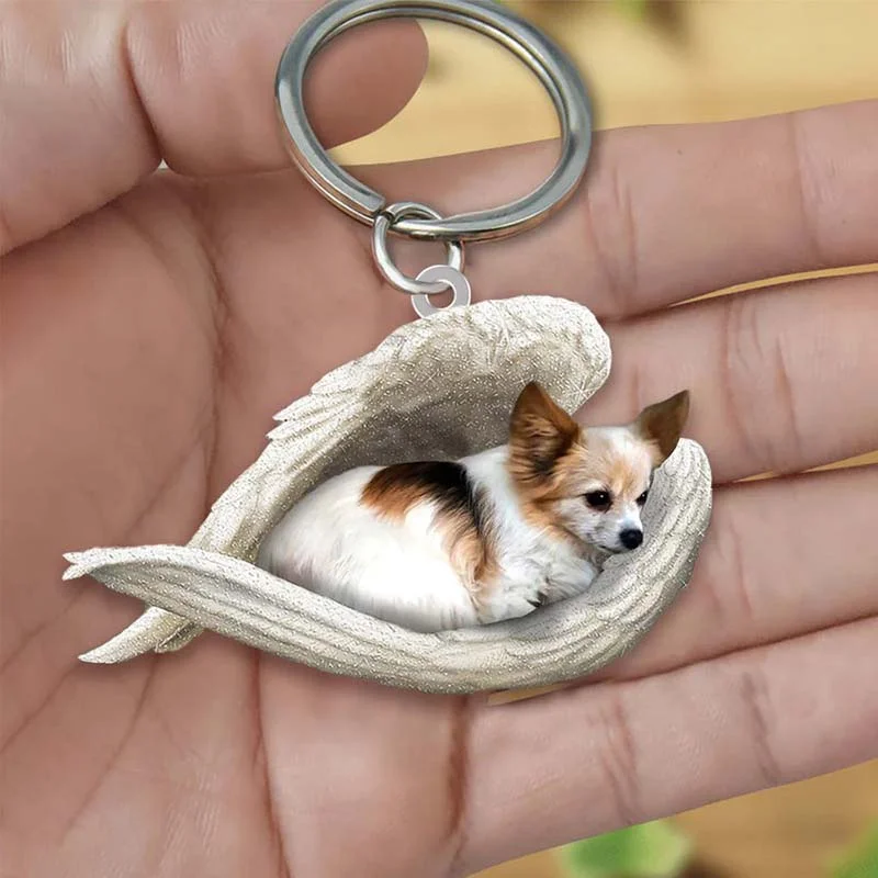 Sleeping Angel Acrylic Keychain Papillon SA134