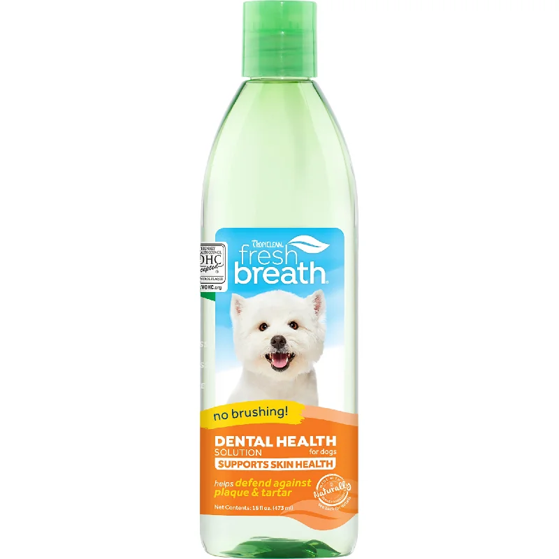 Tropiclean Fresh Breath Dental Health Solution Plus Supports Skin Health For Dogs