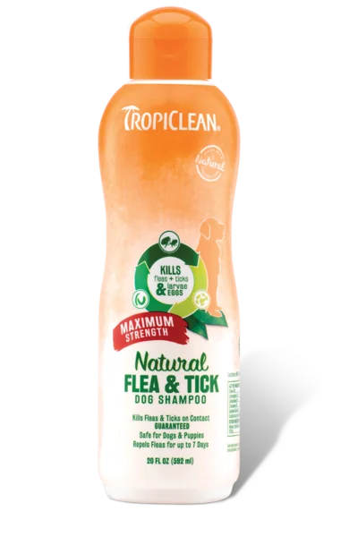 Tropiclean Natural Flea & Tick Maximum Strength Dog Shampoo