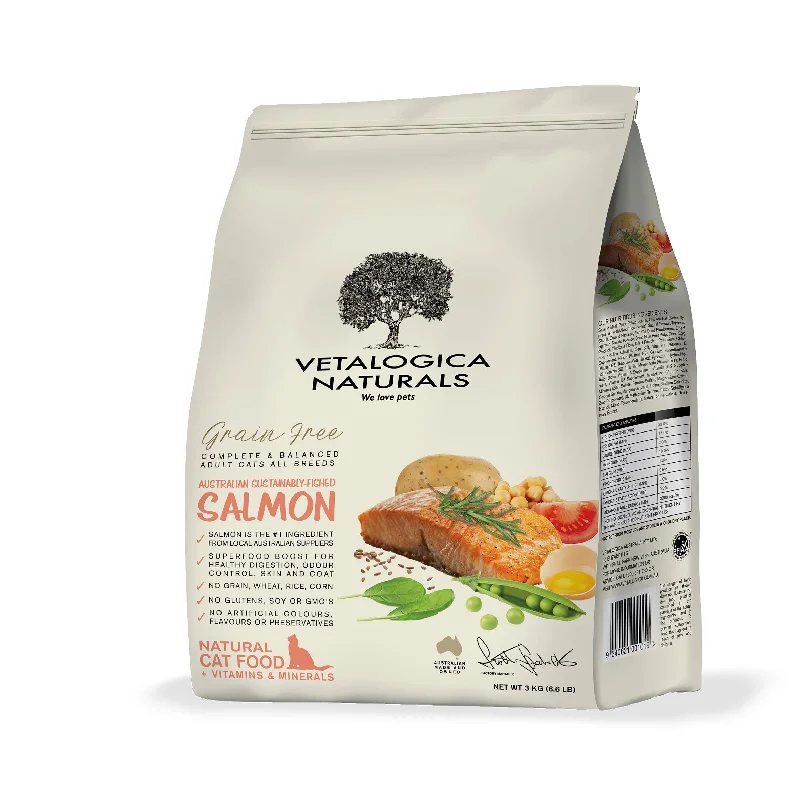 Vetalogica Naturals Grain Free Salmon Dry Cat Food 3kg