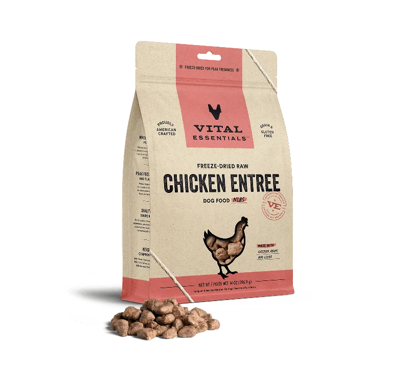 Vital Essentials Chicken Entree Nibs Freeze-Dried Raw Dog Food