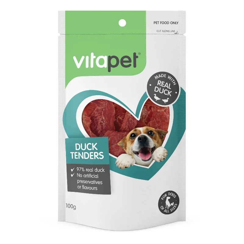 Vitapet Duck Tenders Dog Treats 100g