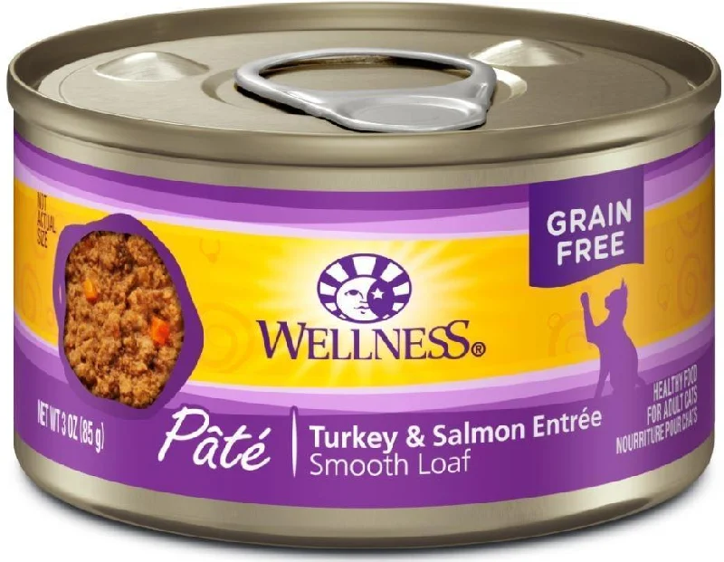 Wellness Complete Health Natural Grain Free Turkey and Salmon Pate Single Wet Canned Cat Food