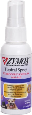 Zymox Topical Spray With 0.5% Hydrocortisone for Dogs